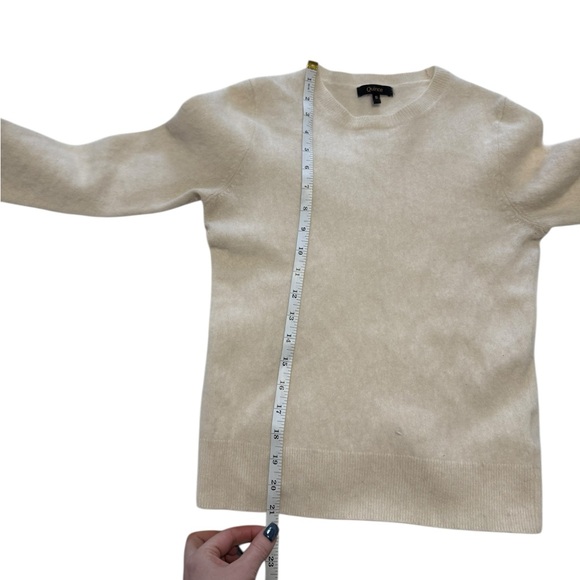 Quince Ivory 100% Cashmere Sweater size Small - Picture 7 of 9
